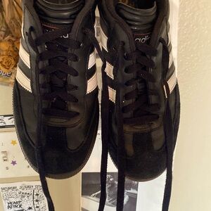 Classic Adidas Sambas in Black